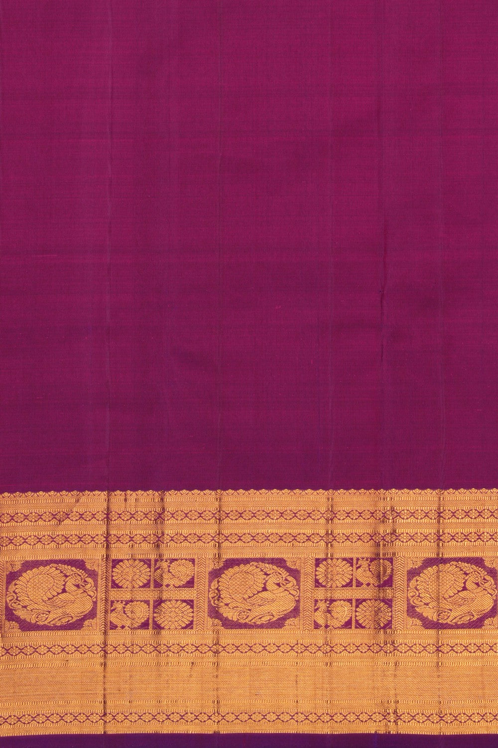 Image of Kanchipattu Brocade Violet Saree